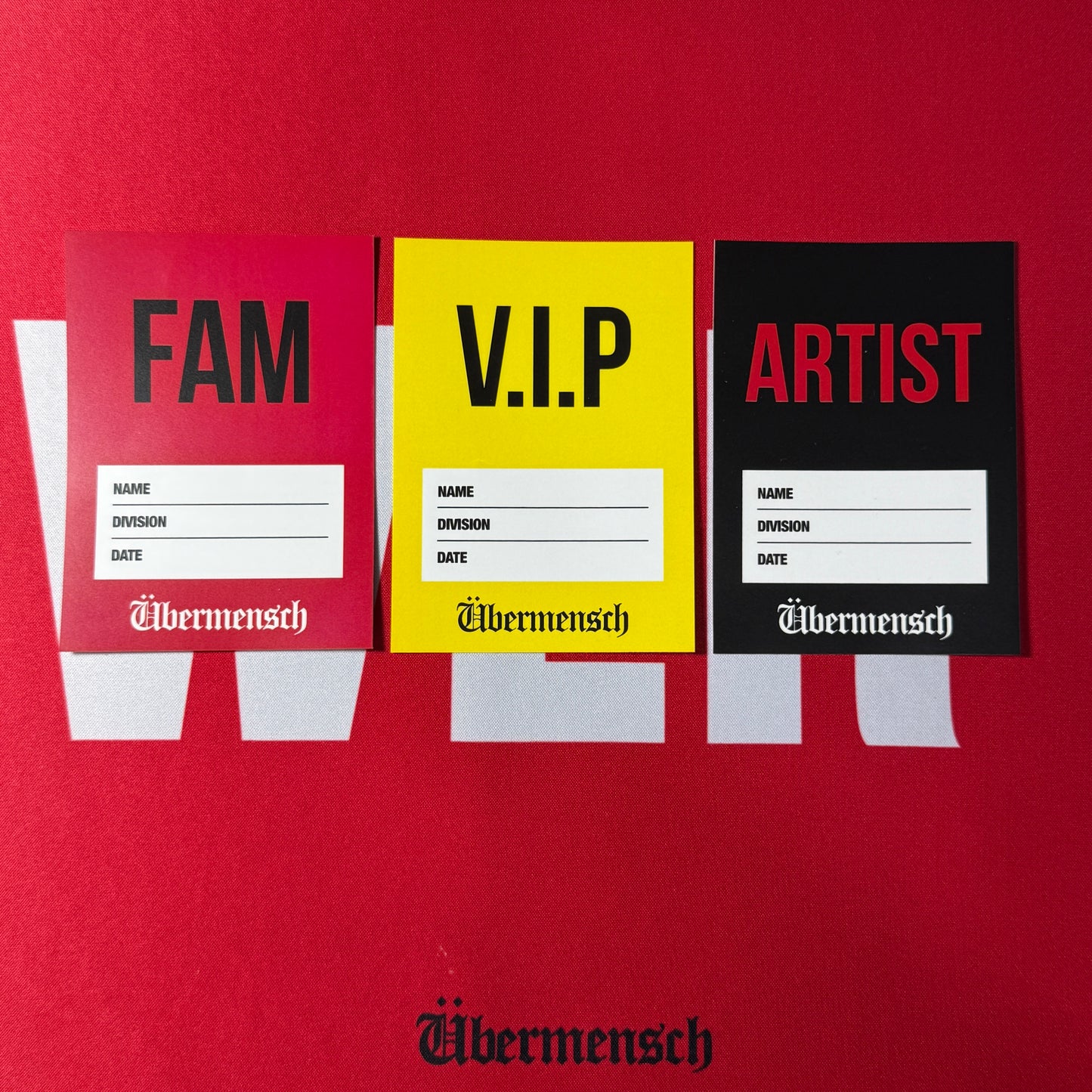 übermensch artist sticker pack replica