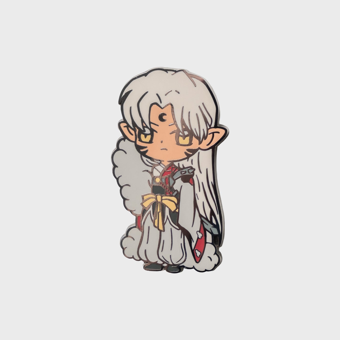 demon dog boy enamel pin