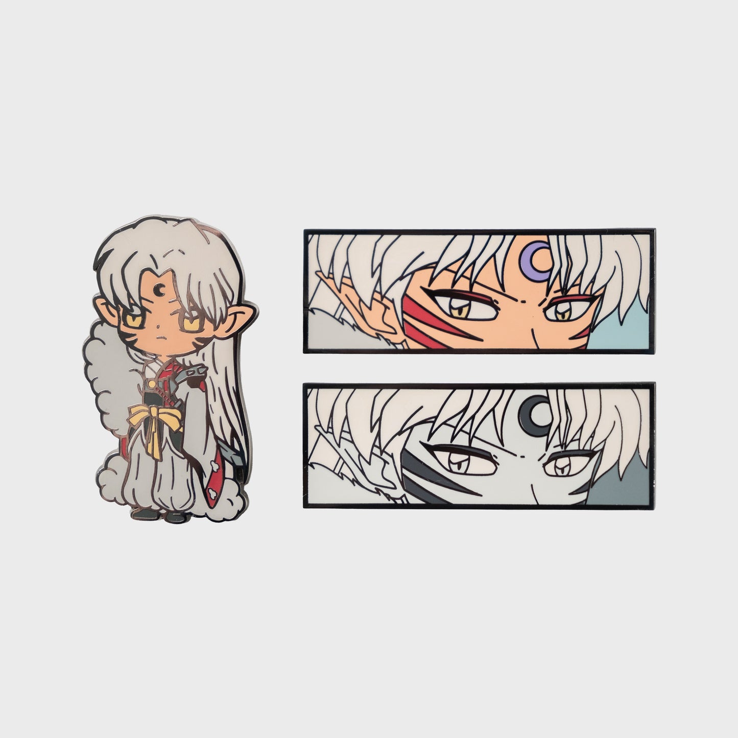 demon dog boy enamel pin