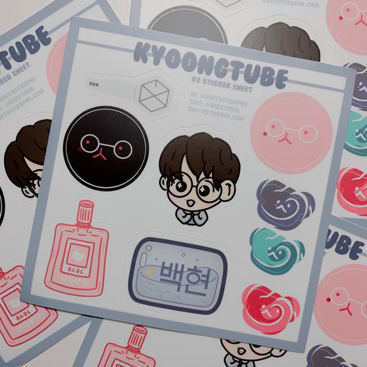 kyoongtube v2 sticker sheet