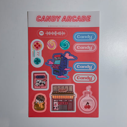 candy arcade sticker sheet