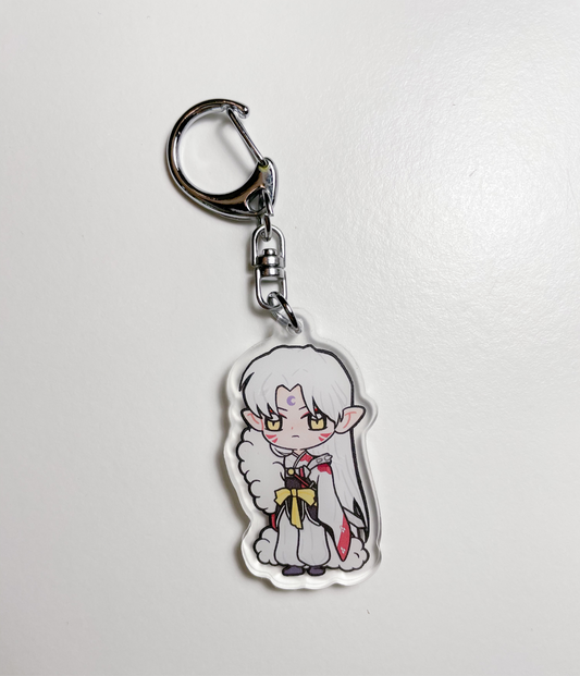 demon dog boy acrylic charm